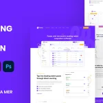 I will do clean professional web landing page UI UX design figma