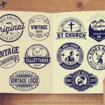 I will unique design a retro vintage logo for your business