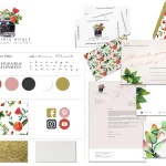 I will design a custom and elegant watercolor logo for you