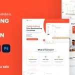 I will do clean professional web landing page UI UX design figma