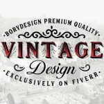 I will design a retro vintage logo for your brand company