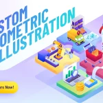 I will create amazing 3d isometric vector illustration design