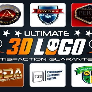 I will create the ultimate 3d logo to increase your brand awareness