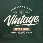 I will do vintage business logo design for you