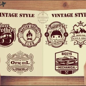 I will unique design a retro vintage logo for your business