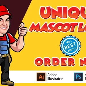 I will design custom business cartoon logo for you