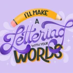 I will make a hand lettering design with your words